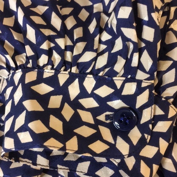 Vintage Hudson's Bay Mirror Room Long Sleeve Silk Dress - 16 - Picture 9 of 10